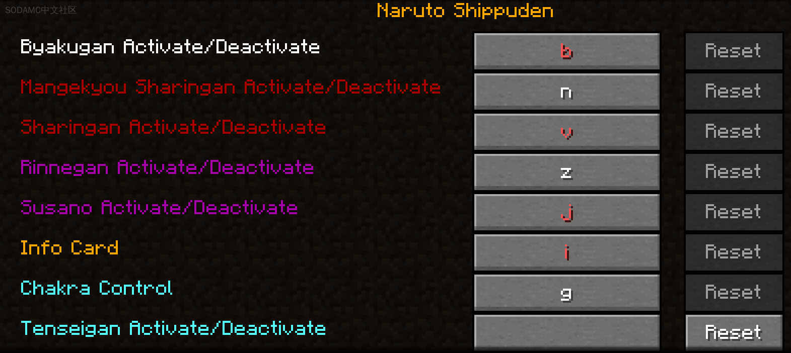 火影忍者模组包 (Naruto Modpack)第7张-SODA 火影忍者模组包 (Naruto Modpack)
