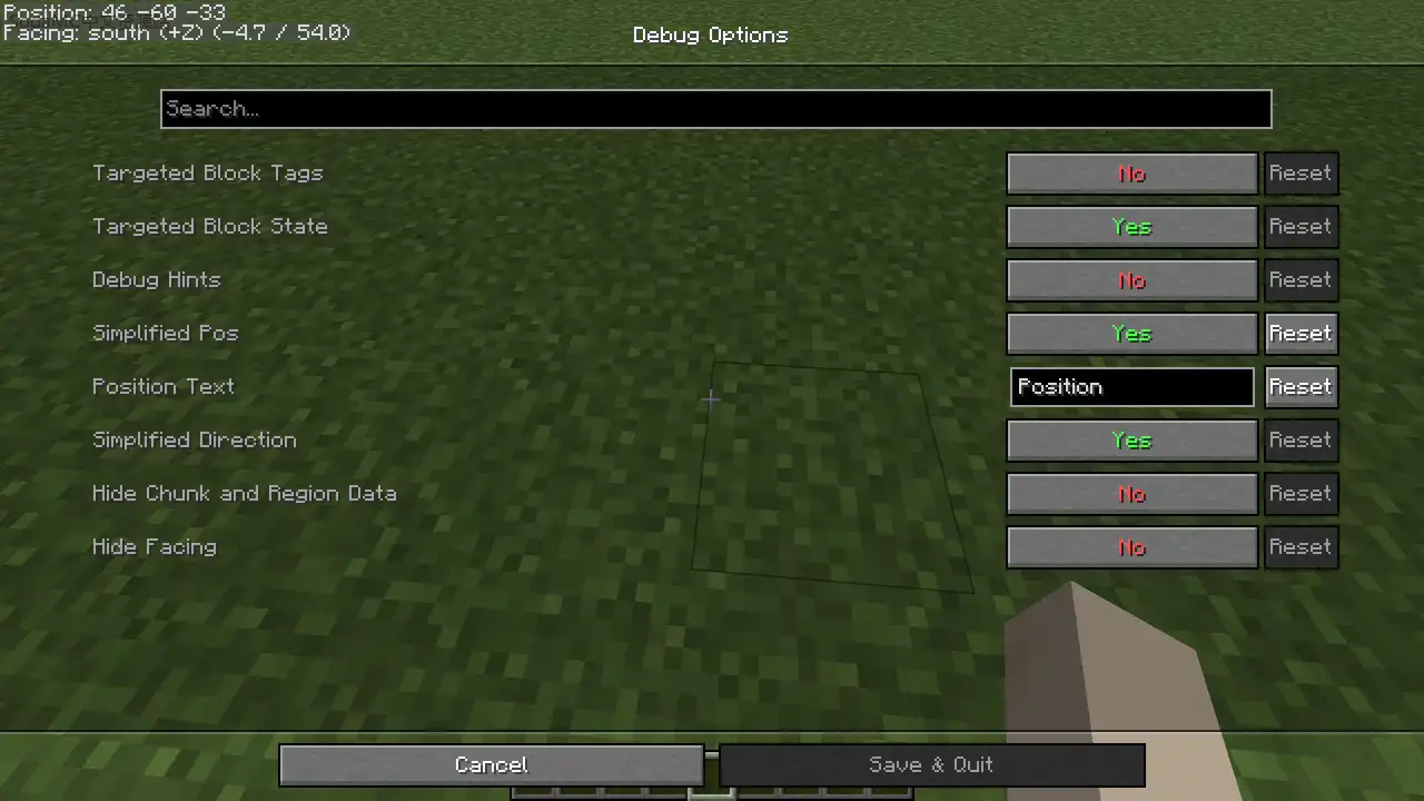 Simple F3 Mod 精简 F3 显示 (CleanerF3)-MOD模组