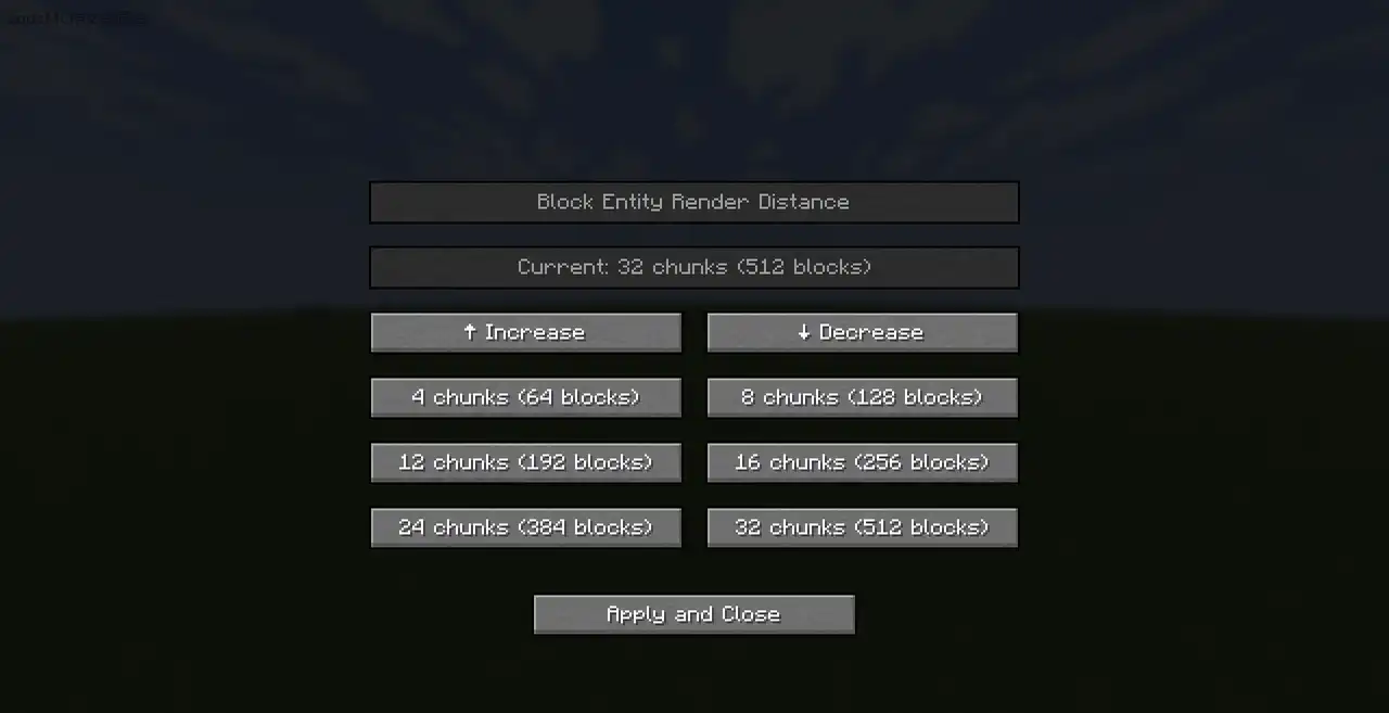 远距离方块实体渲染(Far Block Entity)-MOD模组