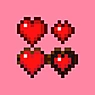 泰拉瑞亚风格心形图标(Terrarian Hearts)
